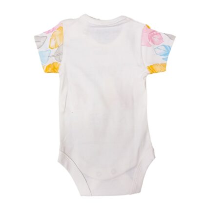 زیر دکمه آستین کوتاه نخی لایت طرح پر