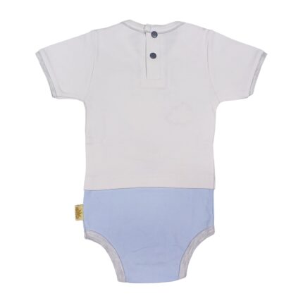 زیر دکمه نخ پنبه آستین کوتاه طرح خرس