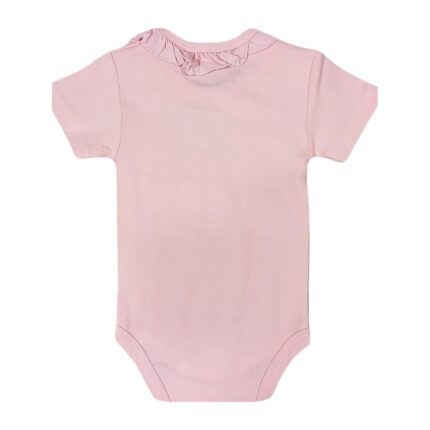 زیر دکمه آستین کوتاه چین دار نخی بی بی وان