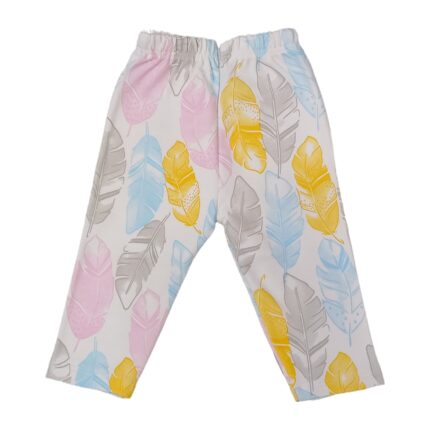 شلوار نخی لایت طرح پر