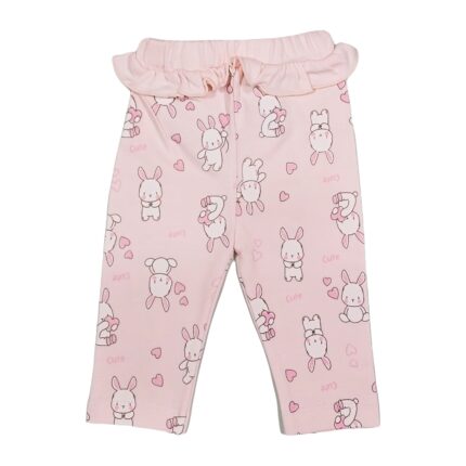 شلوار نخ پنبه نی نی سان طرح خرگوش بانی