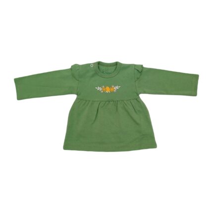 بلوز شلوار آستین بلند دخترانه نخ پنبه ارغوان 1014