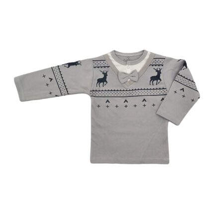 بلوز شلوار آستین بلند پسرانه نخ پنبه ارغوان 1015