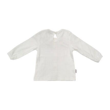 بلوز نخی یقه توری دخترانه کد 9005